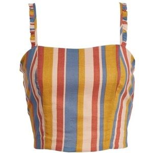 NWT 🔺 Nordstrom Striped Crop Top